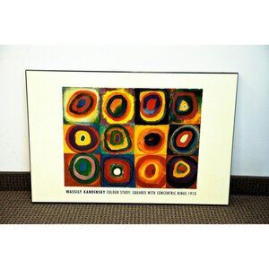 Wassily Kandinsky Colour Study: Squares With Concentric Rings 1913 Poster Art